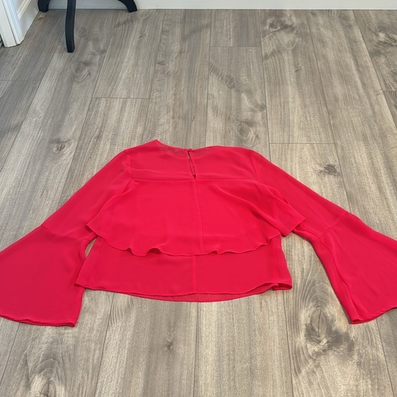 Belle Sky Flowy Elegant Bright Pink Women's Top - Picture 8 of 10